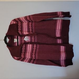NWOT L.L.Bean Button-Up Nordic Sweater